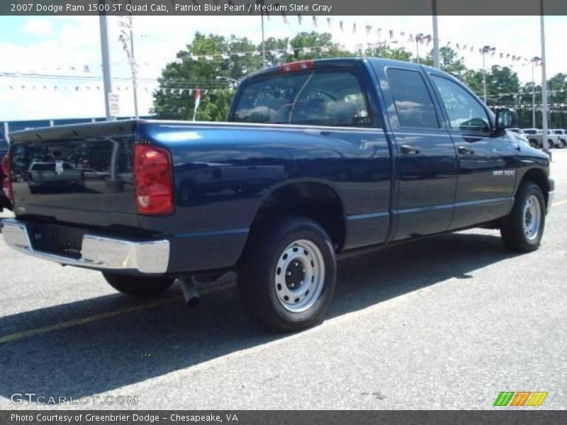 Patriot Blue Pearl / Medium Slate Gray 2007 Dodge Ram 1500 ST Quad Cab