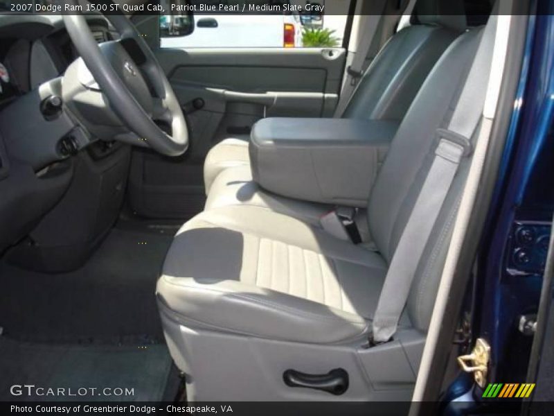 Patriot Blue Pearl / Medium Slate Gray 2007 Dodge Ram 1500 ST Quad Cab
