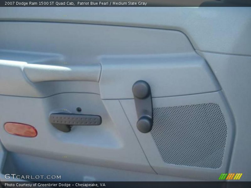 Patriot Blue Pearl / Medium Slate Gray 2007 Dodge Ram 1500 ST Quad Cab