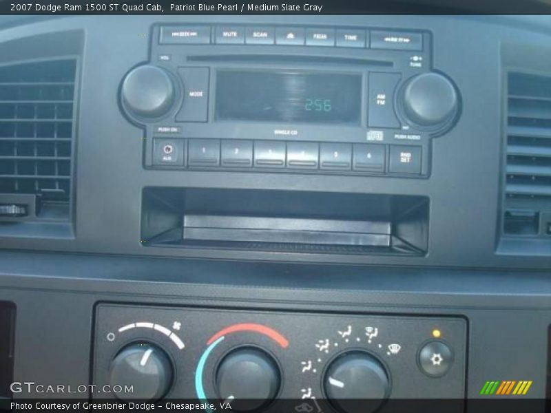 Patriot Blue Pearl / Medium Slate Gray 2007 Dodge Ram 1500 ST Quad Cab