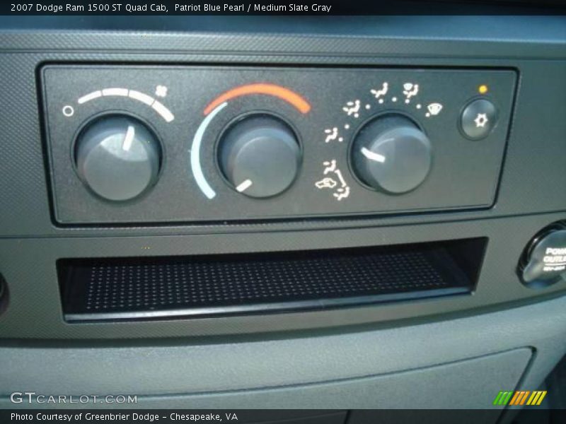 Patriot Blue Pearl / Medium Slate Gray 2007 Dodge Ram 1500 ST Quad Cab