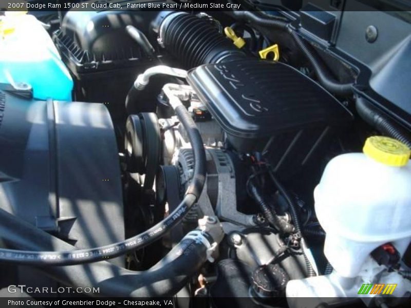 Patriot Blue Pearl / Medium Slate Gray 2007 Dodge Ram 1500 ST Quad Cab