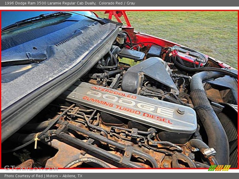 Colorado Red / Gray 1996 Dodge Ram 3500 Laramie Regular Cab Dually