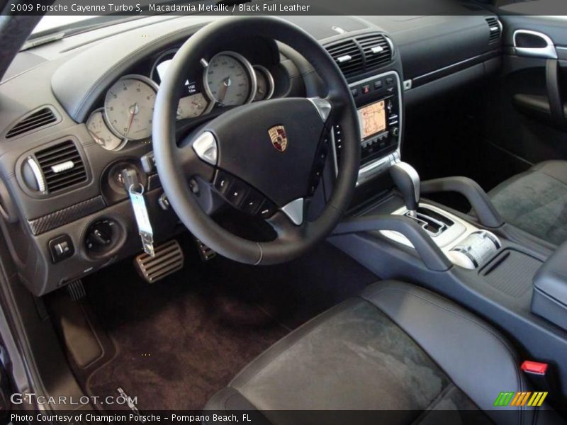 Macadamia Metallic / Black Full Leather 2009 Porsche Cayenne Turbo S
