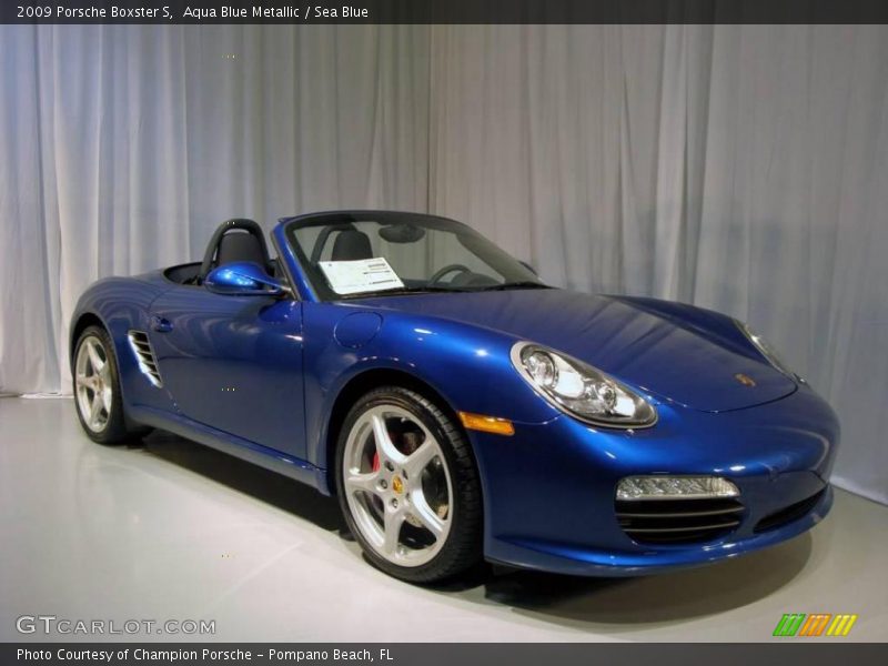 Aqua Blue Metallic / Sea Blue 2009 Porsche Boxster S