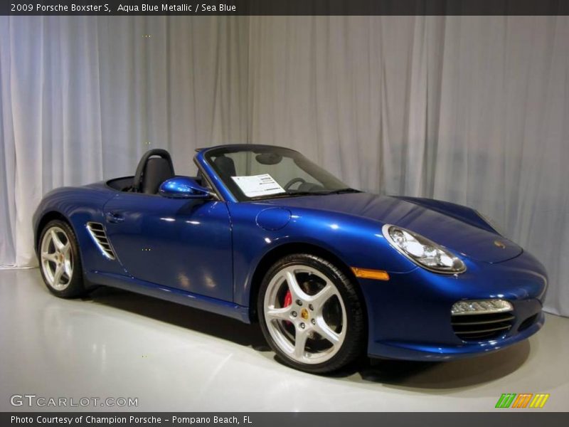 Aqua Blue Metallic / Sea Blue 2009 Porsche Boxster S