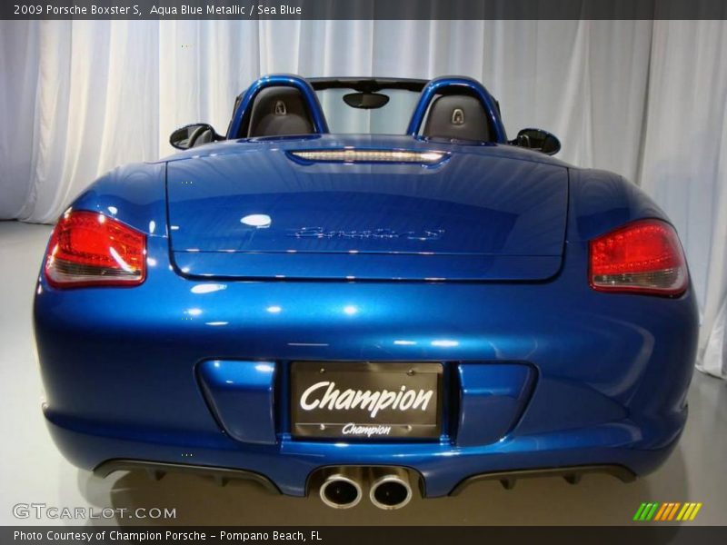Aqua Blue Metallic / Sea Blue 2009 Porsche Boxster S