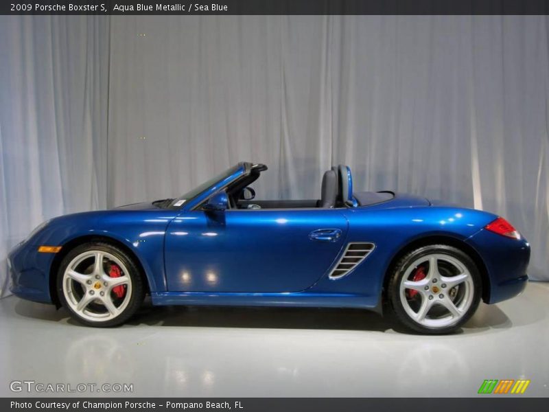 Aqua Blue Metallic / Sea Blue 2009 Porsche Boxster S
