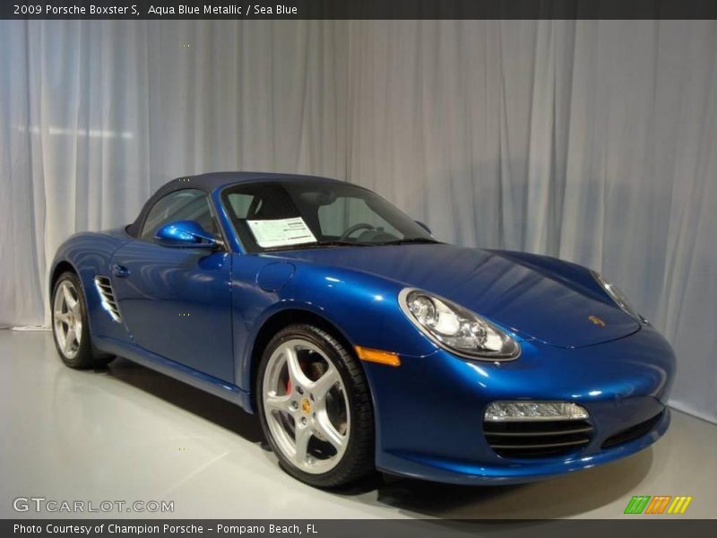 Aqua Blue Metallic / Sea Blue 2009 Porsche Boxster S