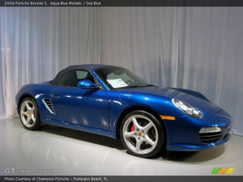Aqua Blue Metallic / Sea Blue 2009 Porsche Boxster S