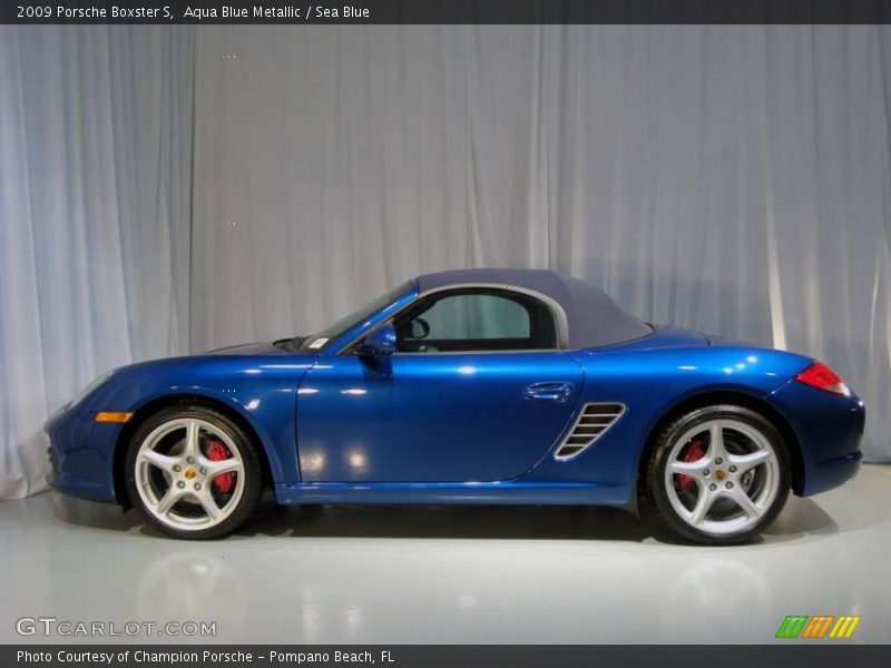 Aqua Blue Metallic / Sea Blue 2009 Porsche Boxster S