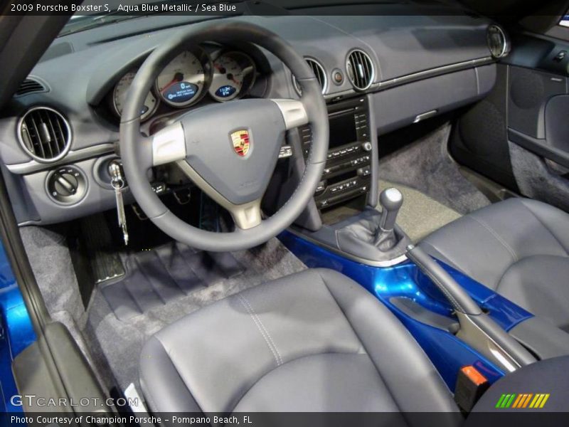 Aqua Blue Metallic / Sea Blue 2009 Porsche Boxster S