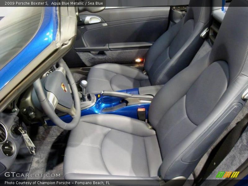 Aqua Blue Metallic / Sea Blue 2009 Porsche Boxster S