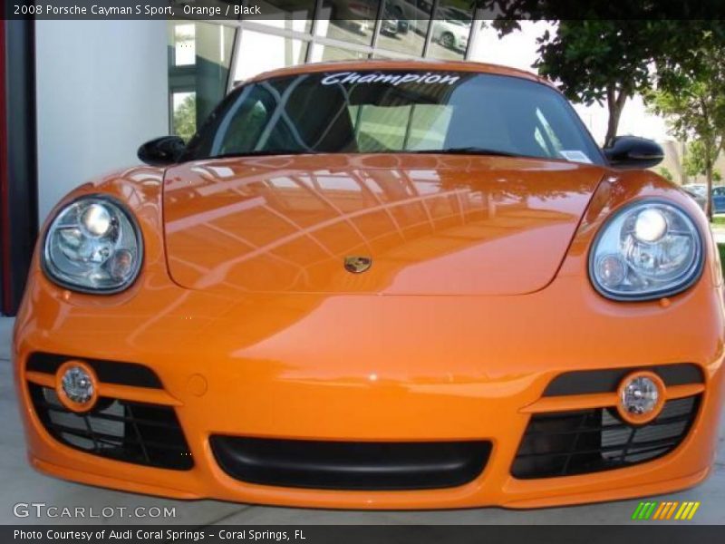 Orange / Black 2008 Porsche Cayman S Sport