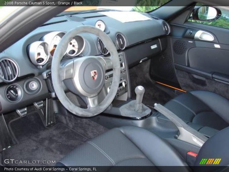 Orange / Black 2008 Porsche Cayman S Sport
