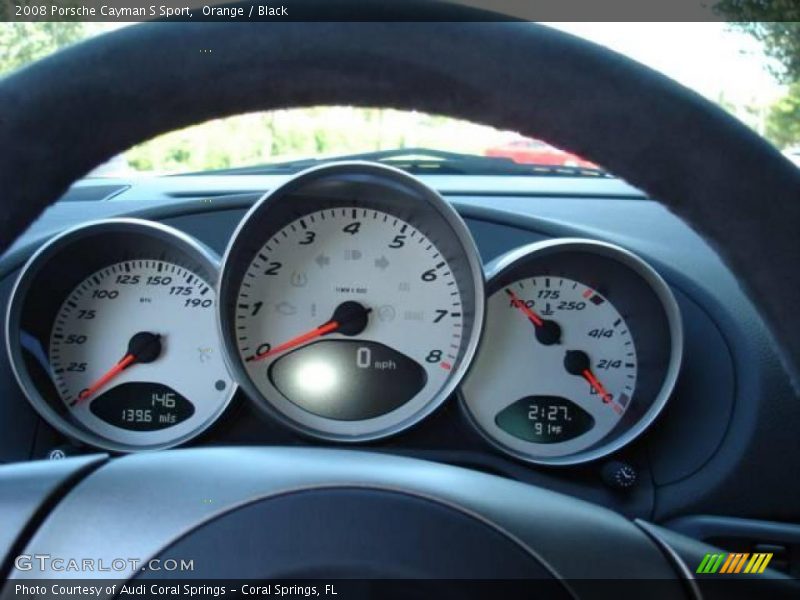 Orange / Black 2008 Porsche Cayman S Sport