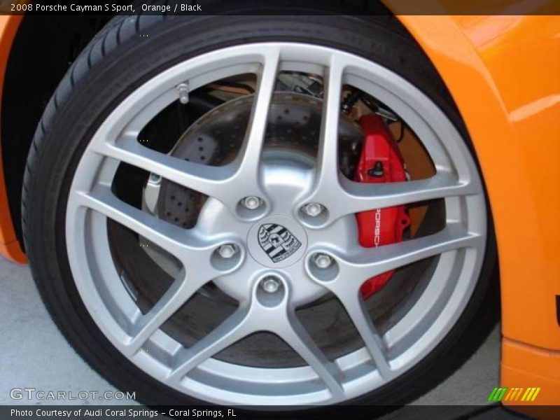 Orange / Black 2008 Porsche Cayman S Sport