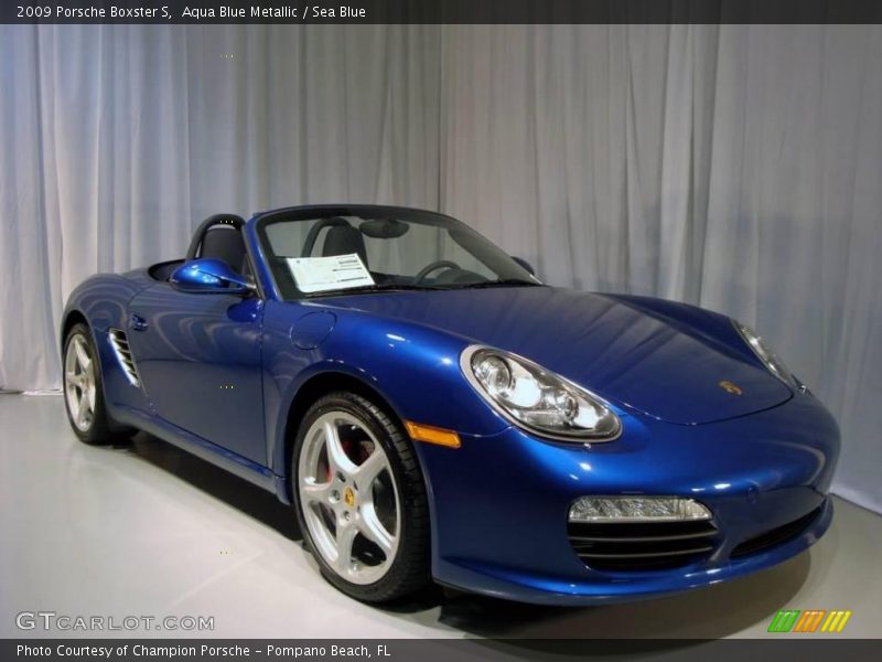 Aqua Blue Metallic / Sea Blue 2009 Porsche Boxster S