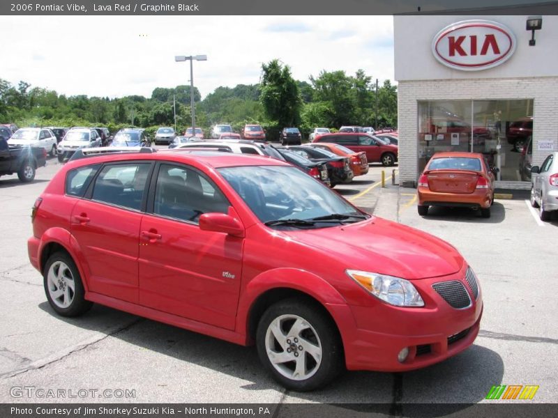 Lava Red / Graphite Black 2006 Pontiac Vibe