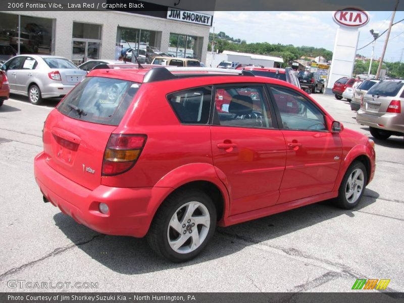 Lava Red / Graphite Black 2006 Pontiac Vibe