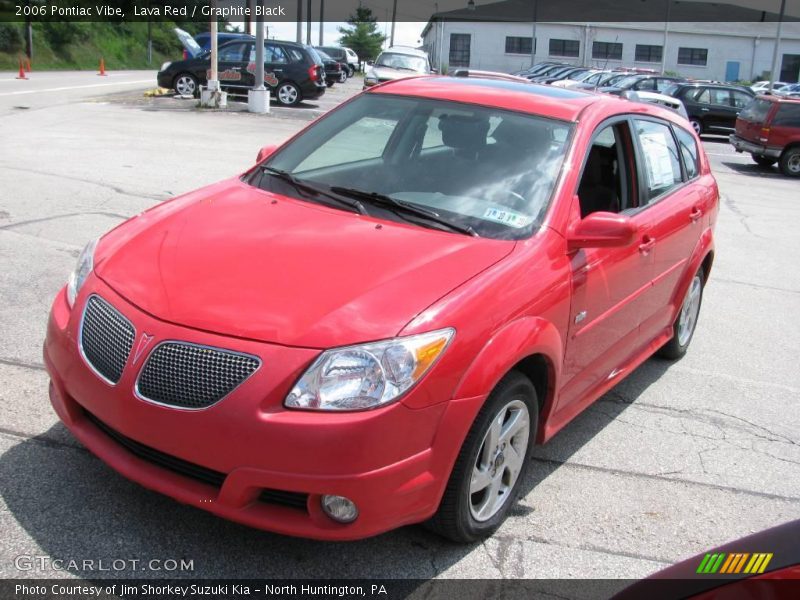 Lava Red / Graphite Black 2006 Pontiac Vibe