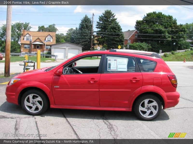 Lava Red / Graphite Black 2006 Pontiac Vibe