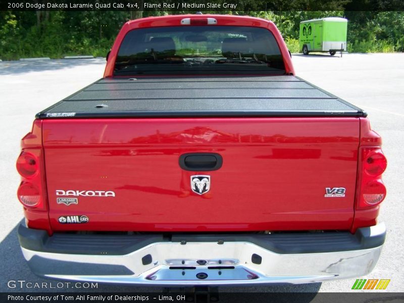 Flame Red / Medium Slate Gray 2006 Dodge Dakota Laramie Quad Cab 4x4
