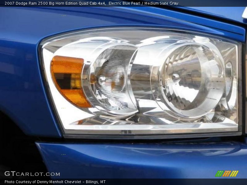 Electric Blue Pearl / Medium Slate Gray 2007 Dodge Ram 2500 Big Horn Edition Quad Cab 4x4