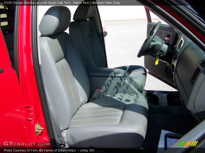 Flame Red / Medium Slate Gray 2006 Dodge Dakota Laramie Quad Cab 4x4