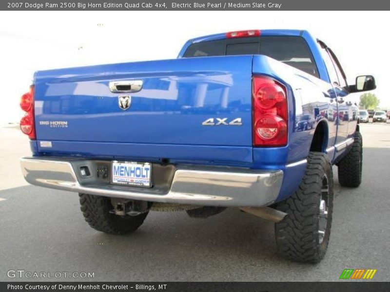 Electric Blue Pearl / Medium Slate Gray 2007 Dodge Ram 2500 Big Horn Edition Quad Cab 4x4
