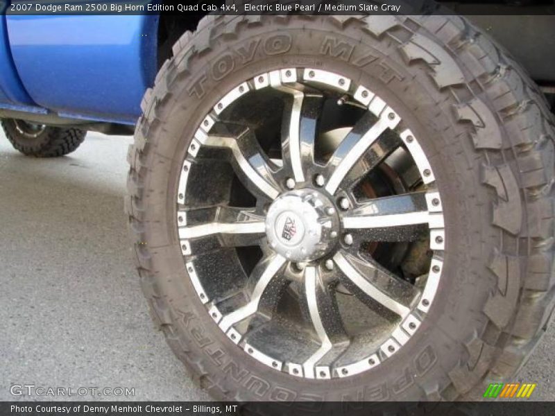 Electric Blue Pearl / Medium Slate Gray 2007 Dodge Ram 2500 Big Horn Edition Quad Cab 4x4