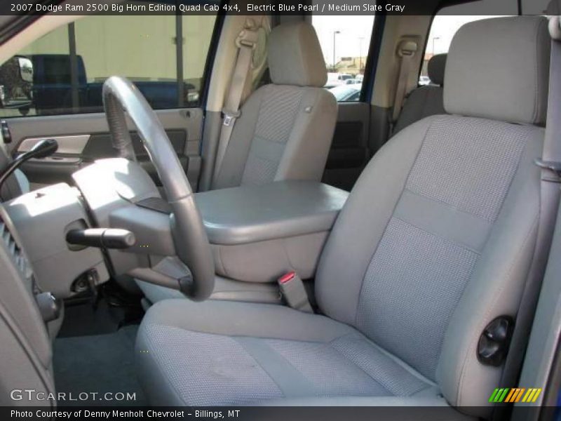 Electric Blue Pearl / Medium Slate Gray 2007 Dodge Ram 2500 Big Horn Edition Quad Cab 4x4