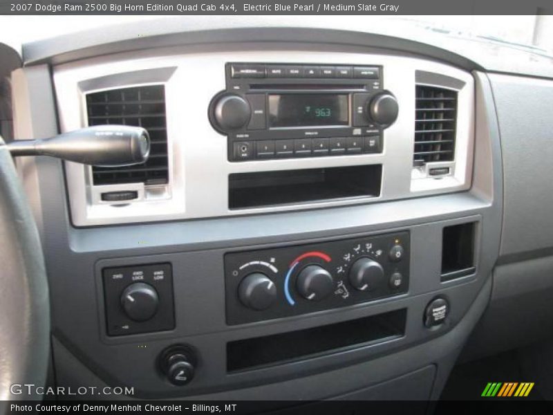 Electric Blue Pearl / Medium Slate Gray 2007 Dodge Ram 2500 Big Horn Edition Quad Cab 4x4