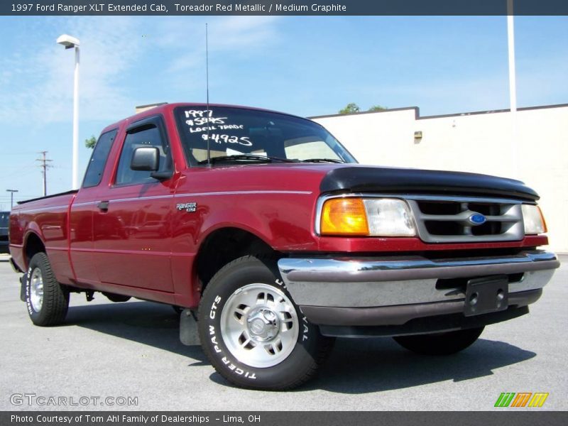 Toreador Red Metallic / Medium Graphite 1997 Ford Ranger XLT Extended Cab