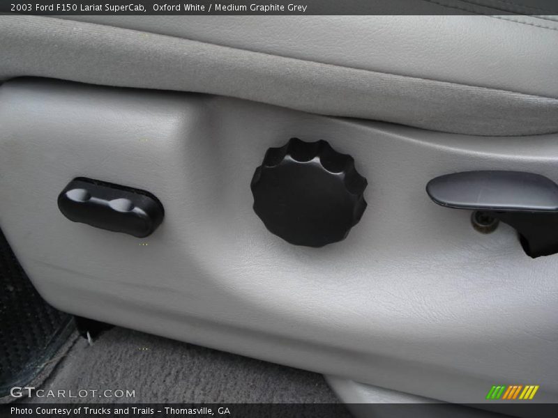 Oxford White / Medium Graphite Grey 2003 Ford F150 Lariat SuperCab