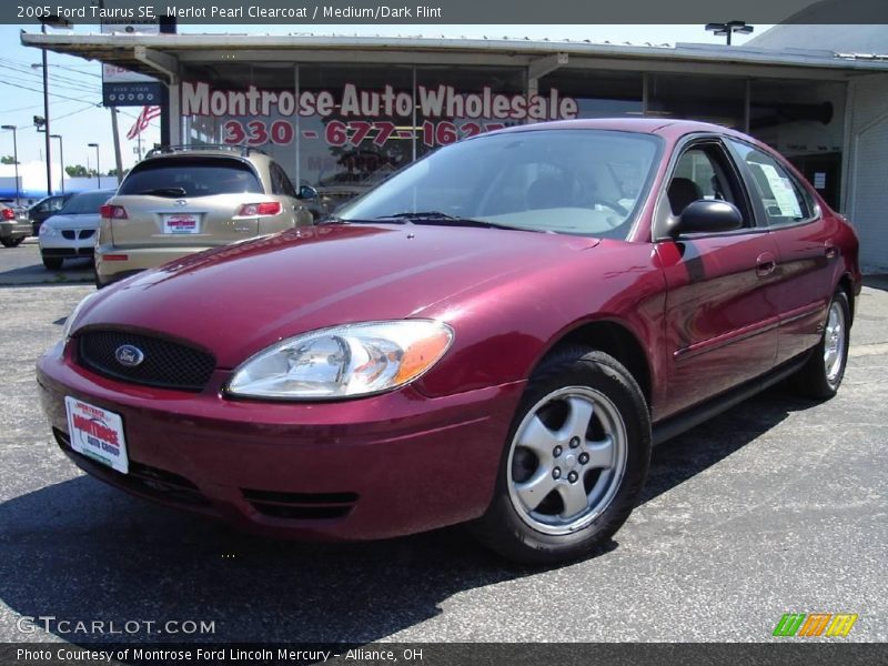 Merlot Pearl Clearcoat / Medium/Dark Flint 2005 Ford Taurus SE