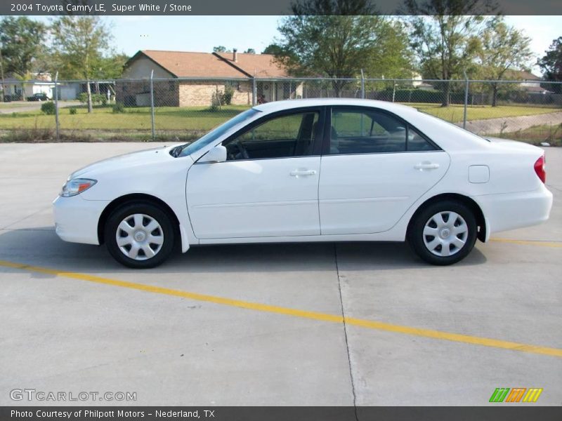Super White / Stone 2004 Toyota Camry LE