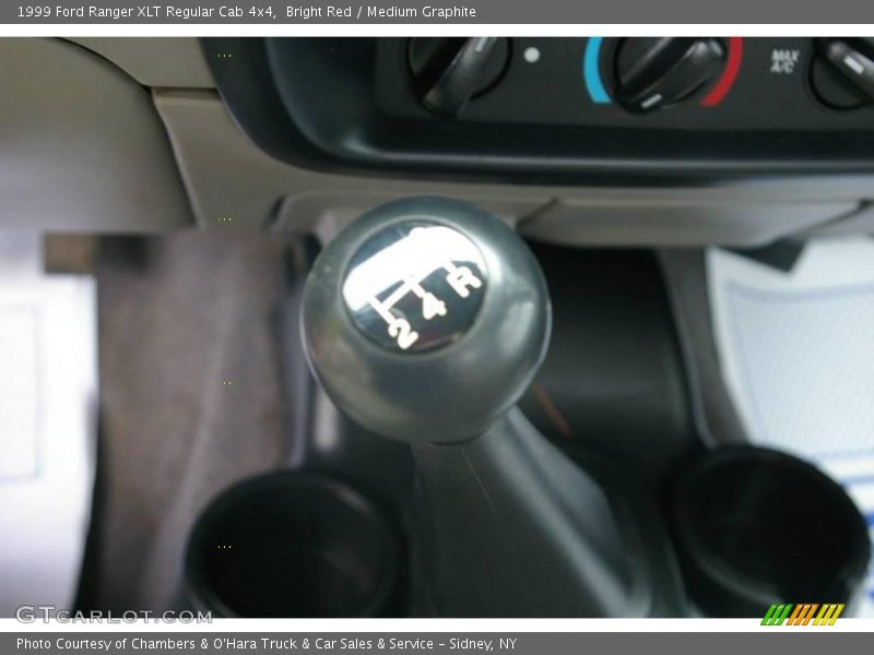 Bright Red / Medium Graphite 1999 Ford Ranger XLT Regular Cab 4x4
