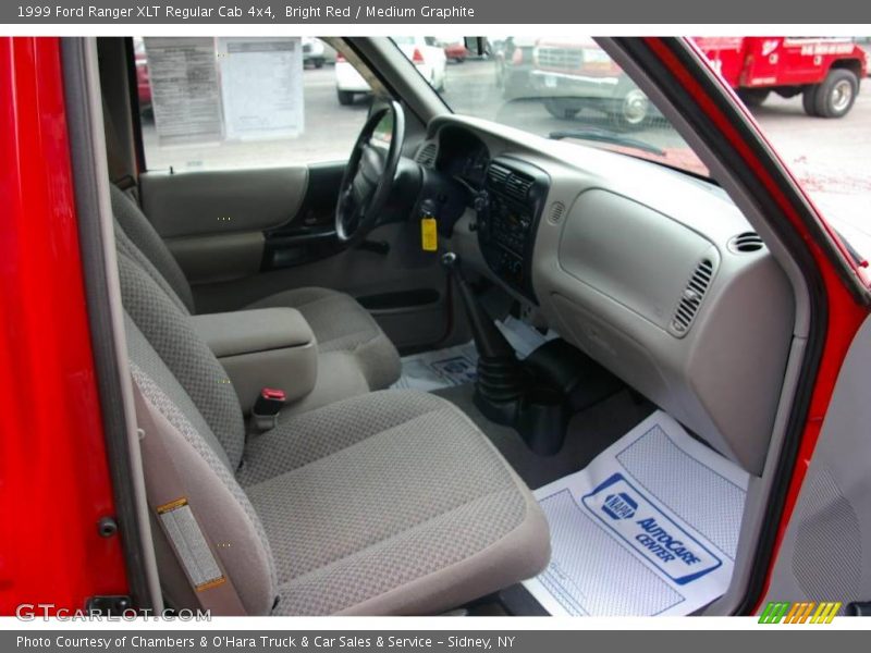 Bright Red / Medium Graphite 1999 Ford Ranger XLT Regular Cab 4x4