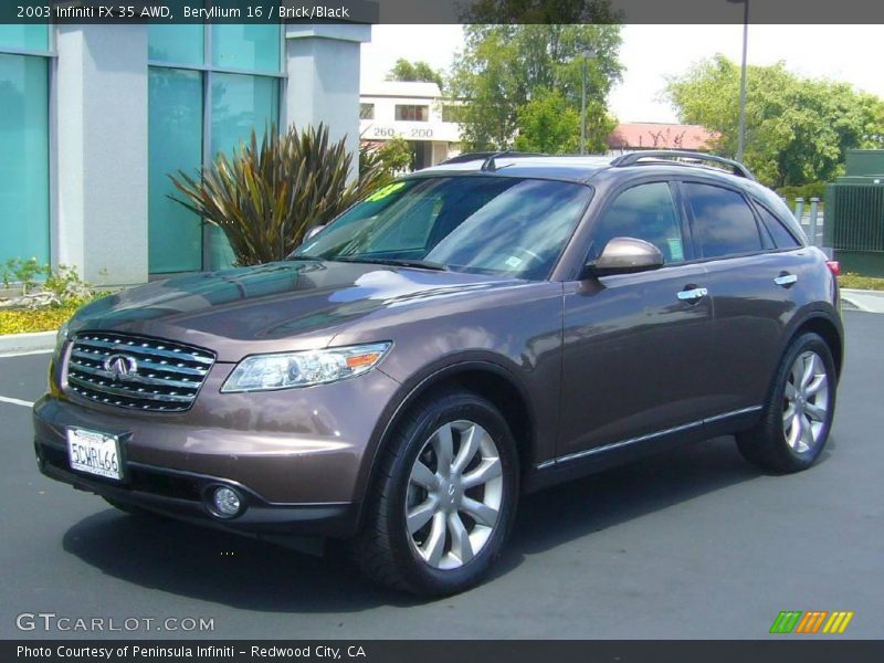 Beryllium 16 / Brick/Black 2003 Infiniti FX 35 AWD