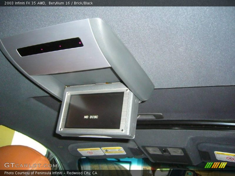 Beryllium 16 / Brick/Black 2003 Infiniti FX 35 AWD