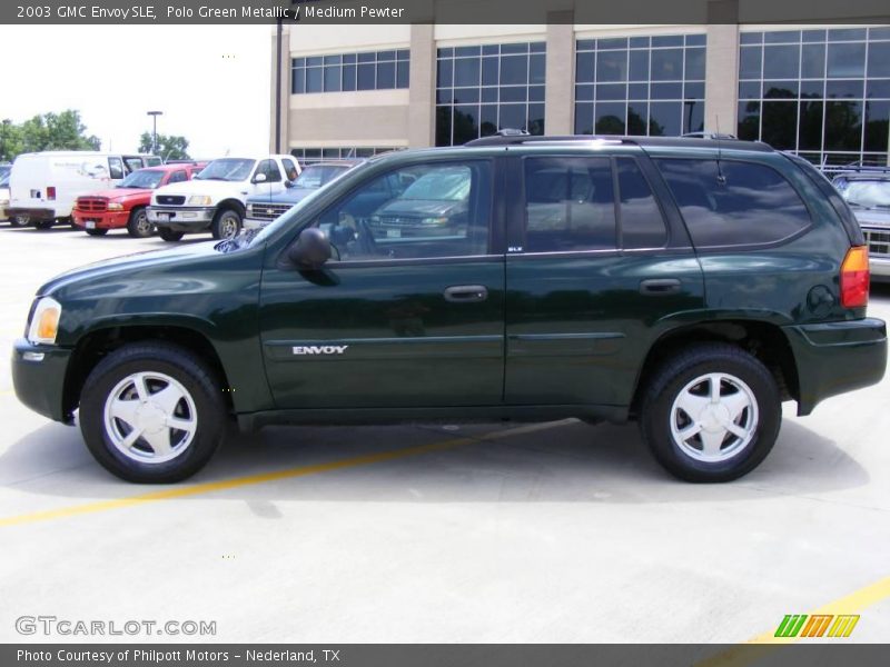 Polo Green Metallic / Medium Pewter 2003 GMC Envoy SLE