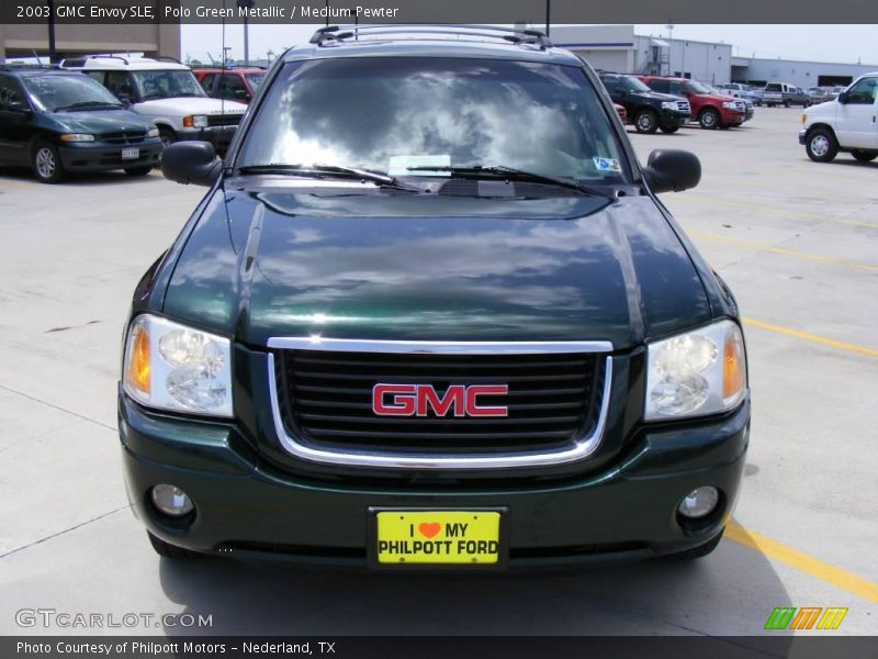 Polo Green Metallic / Medium Pewter 2003 GMC Envoy SLE