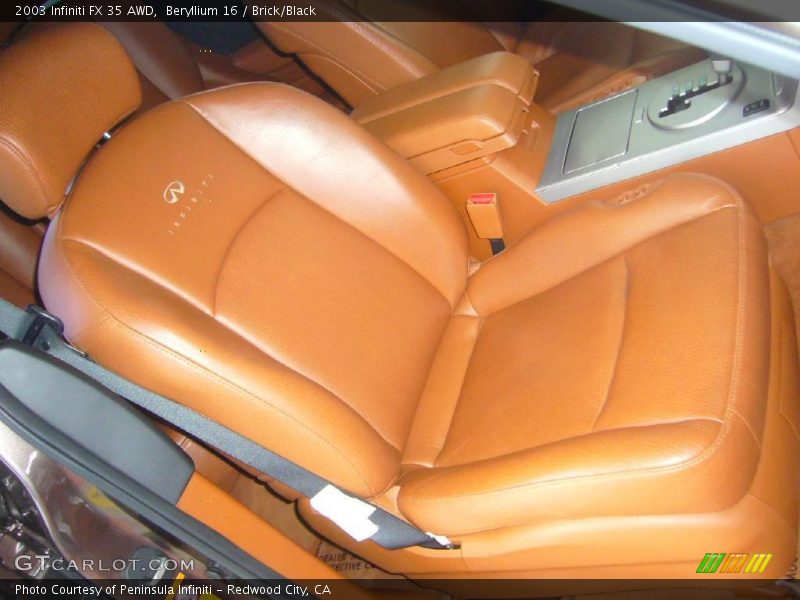 Beryllium 16 / Brick/Black 2003 Infiniti FX 35 AWD