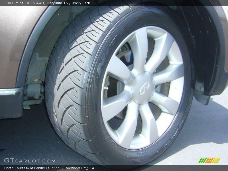 Beryllium 16 / Brick/Black 2003 Infiniti FX 35 AWD