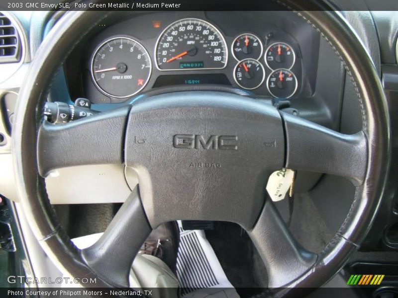 Polo Green Metallic / Medium Pewter 2003 GMC Envoy SLE
