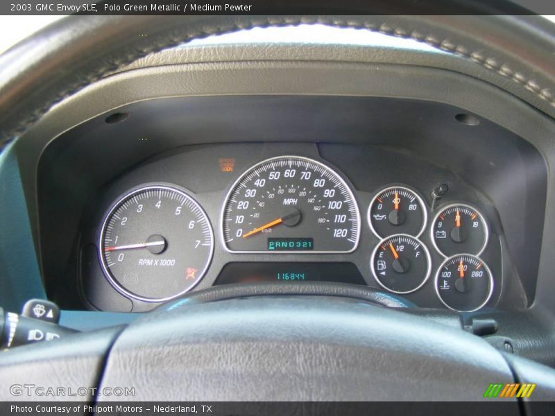 Polo Green Metallic / Medium Pewter 2003 GMC Envoy SLE
