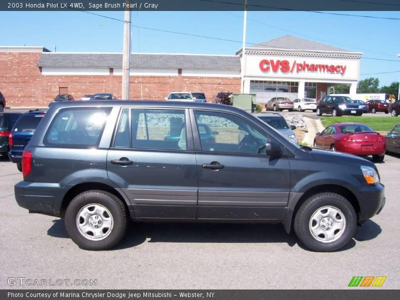 Sage Brush Pearl / Gray 2003 Honda Pilot LX 4WD