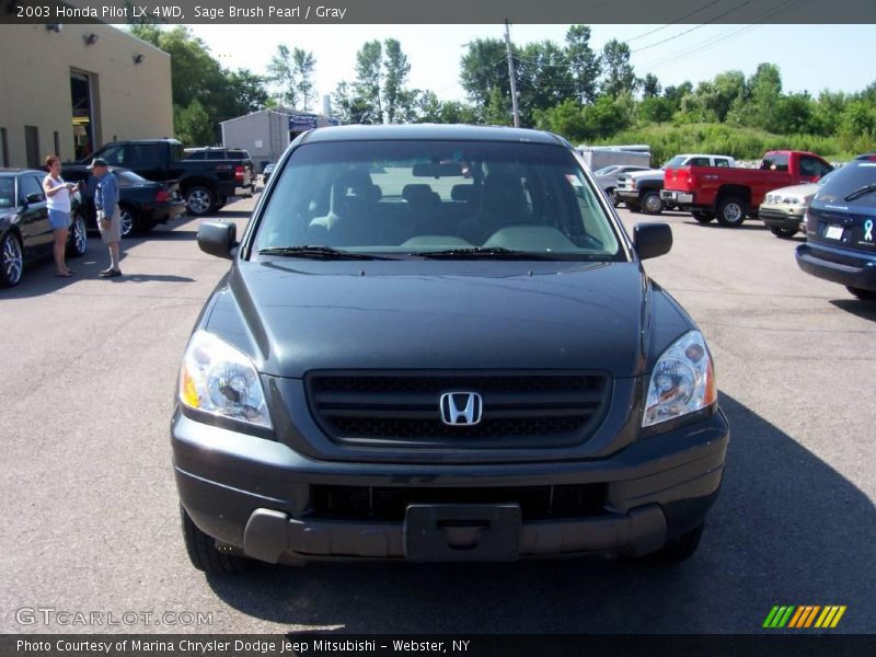 Sage Brush Pearl / Gray 2003 Honda Pilot LX 4WD