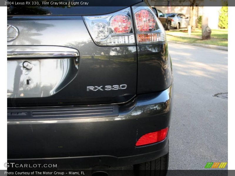 Flint Gray Mica / Light Gray 2004 Lexus RX 330